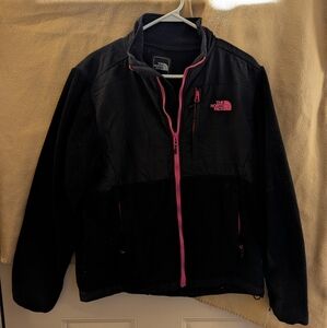 The North Face Black Jacket with Pink Accents